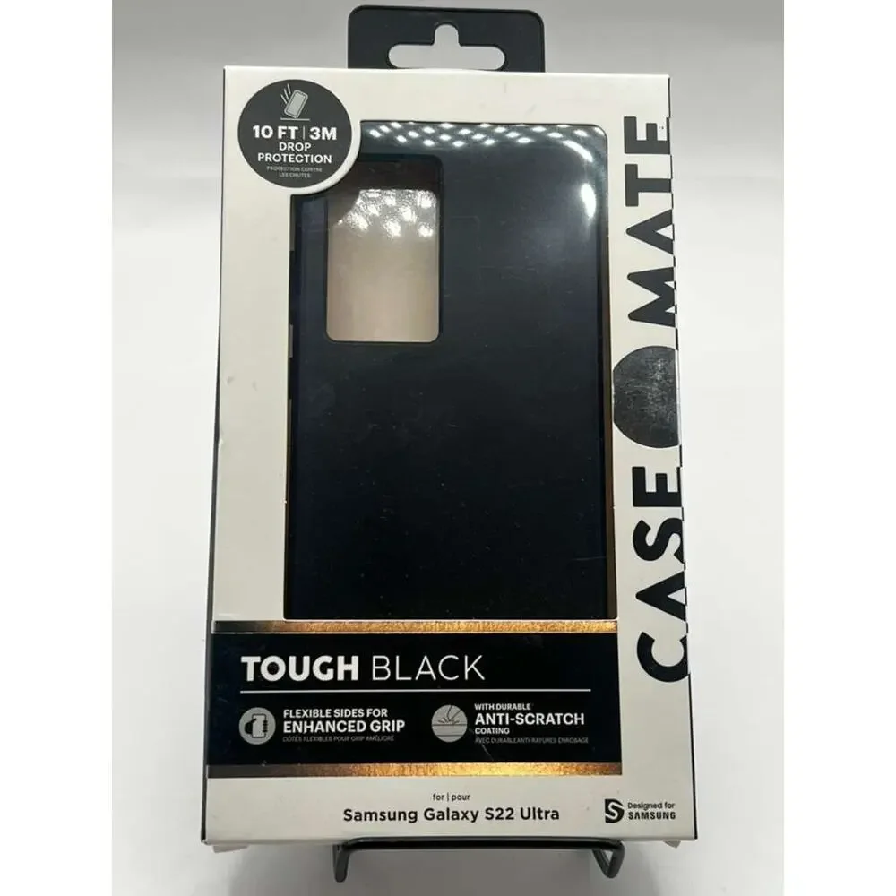 Case-Mate Tough Case for Samsung Galaxy S22 Ultra Shock Absorbing Durable Grip